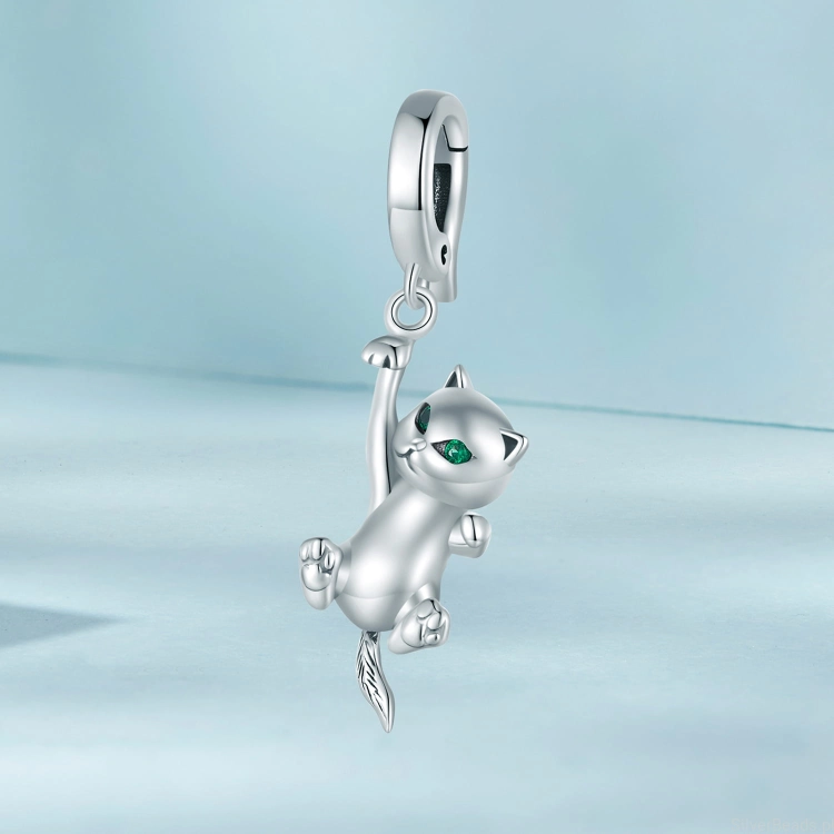Charms srebro 925 KOT koralik do bransoletki modułowej charms