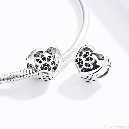Uniwersalny charms Łapka do bransoletek modułowych Pandora, Apart, Yes, Kuru i innych.