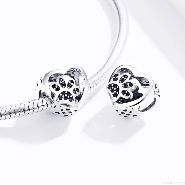 Uniwersalny charms Łapka do bransoletek modułowych Pandora, Apart, Yes, Kuru i innych.