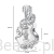 Wielkość koralika charms ze srebra próby 925 beads Gitara opleciona gałązką róży z kwiatem