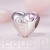 Charms srebro 925 Serce mama z dzieckiem ozdobione kryształkiem koralik do bransoletki modułowej charms