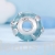 Charms srebro 925 Szklany koralik otoczony latającymi samolotami i chmurami koralik do bransoletki modułowej charms