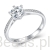 Srebrny pierścionek z Moissanitem 0,8 ct