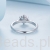 Srebro 925 pierścionek z Moissanitem na prezent
