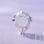 Charms srebro 925 Serce złożone kwiatów orchidei i motyli z kryształami koralik do bransoletki modułowej charms