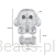 Wielkość koralika charms ze srebra próby 925 beads Mały biały piesek Bichon frise