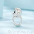 Charms ze srebra próby 925 Mały biały piesek Bichon frise