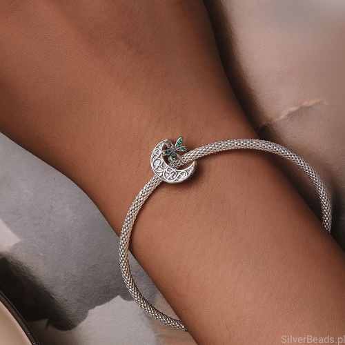Uniwersalny charms księżyc do bransoletek modułowych Pandora, Apart, Yes, Kuru i innych.