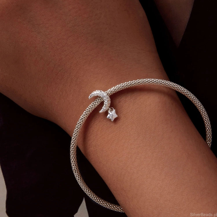 Uniwersalny charms księżyc do bransoletek modułowych Pandora, Apart, Yes, Kuru i innych.