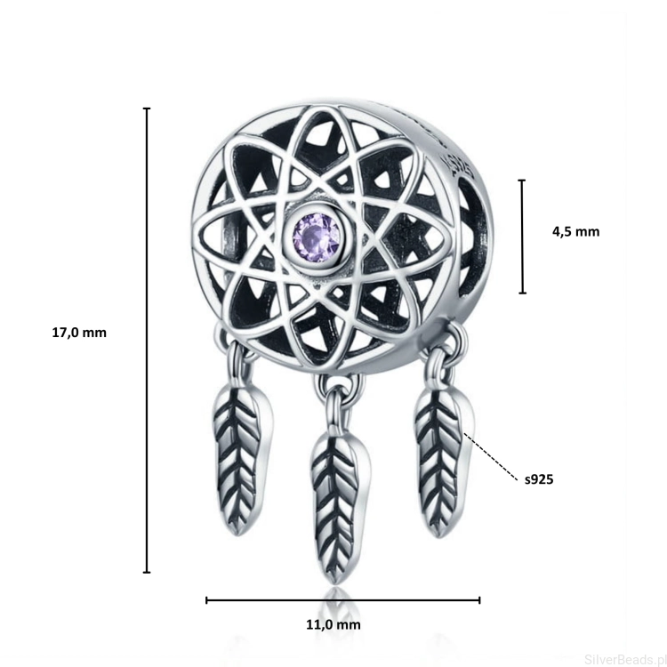 Wymiary srebrnego koralika charms .jpg