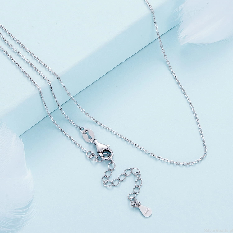Srebrny naszyjnik do zawieszek charms