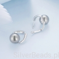 Srebrne kolczyki z perłami