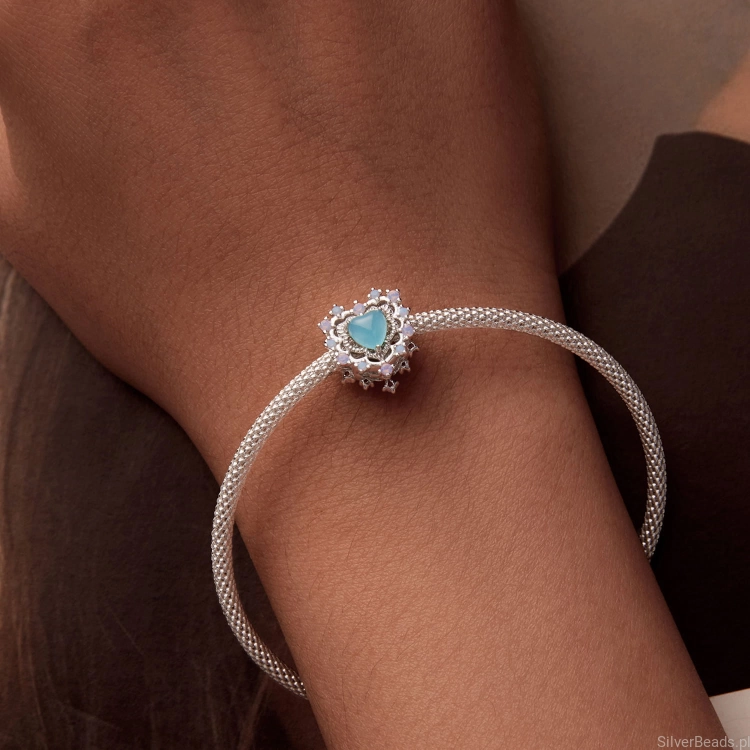 Uniwersalny charms vintage serce do bransoletek modułowych Pandora, Apart, Yes, Kruk i innych.