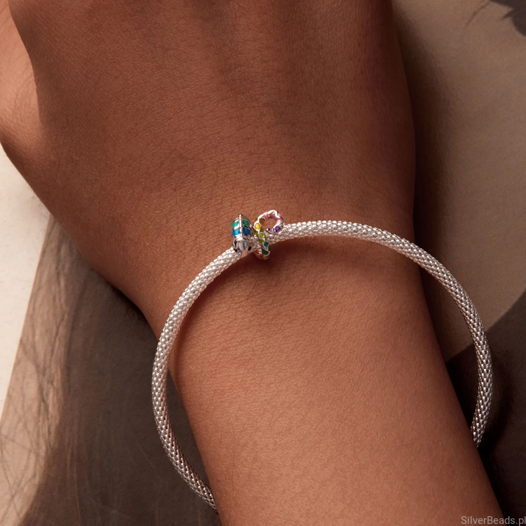 Uniwersalny charms kameleon do bransoletek modułowych Pandora, Apart, Yes, Kruk i innych.