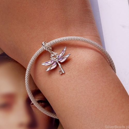 Uniwersalny charms ważka do bransoletek modułowych Pandora, Apart, Yes, Kruk i innych.