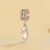 Charms srebro 925 Pozłacany srebrny charms z różowym opalizującym kryształem koralik do bransoletki modułowej charms
