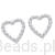 kolczyki srebrne mini serduszka