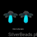 świetliki świecące w ciemności kolczyki