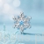 Charms srebro 925 Płatek śniegu z błękitnymi kryształkami koralik do bransoletki modułowej charms