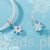 Charms ze srebra próby 925 lodowa gwiazda z opalizującym kryształkiem
