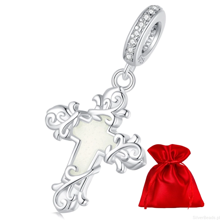 Opakowanie prezentowe gratis do każdego zamówienia koralików charms  Krzyż świecący w ciemności