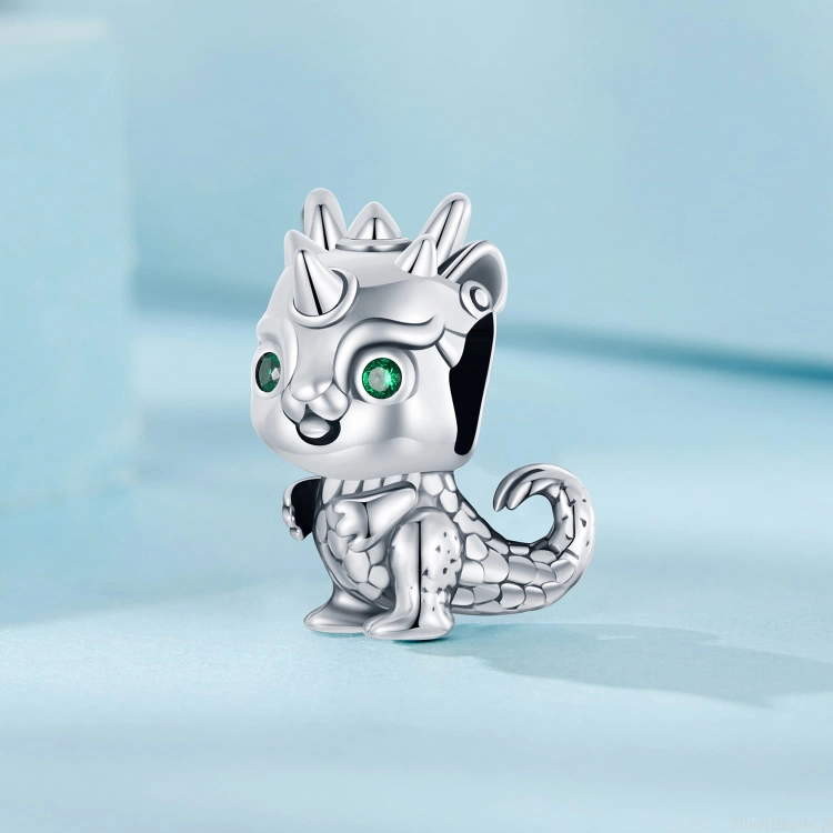Charms ze srebra próby 925 mały smok
