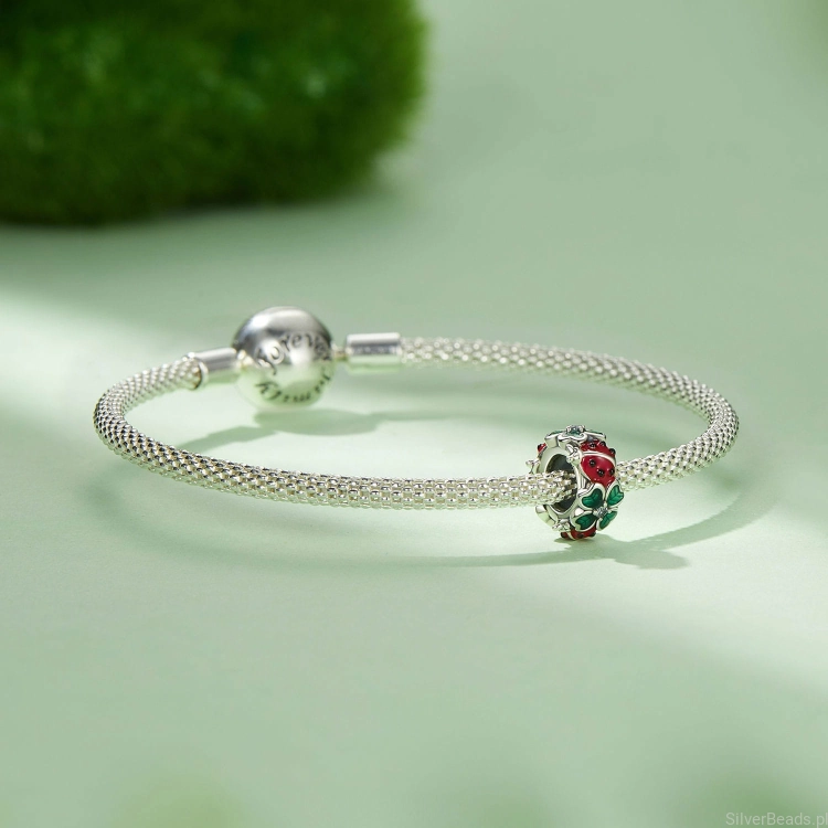 Charms srebro 925 stoper biedoronka do bransoletki modułowej charms