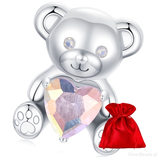 Opakowanie prezentowe gratis do każdego zamówienia koralików charms miś z kolekcji I LOVE YOU