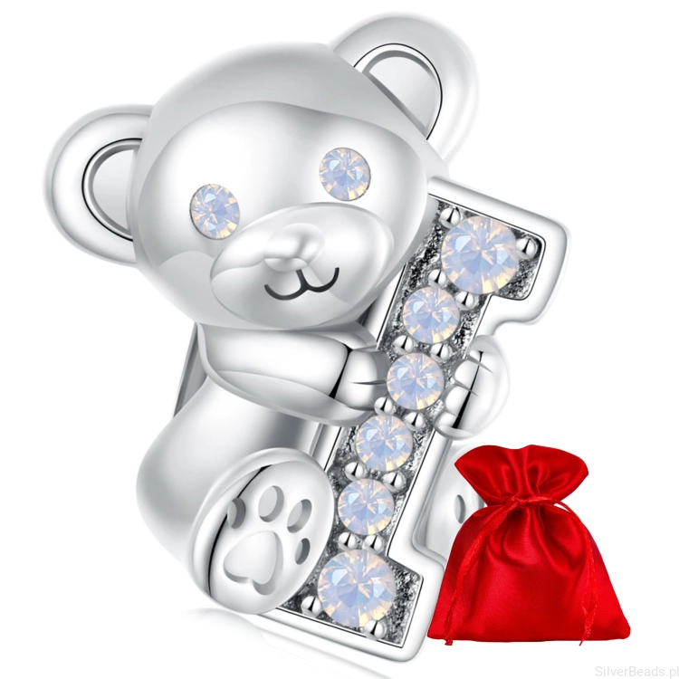 Opakowanie prezentowe gratis do każdego zamówienia koralików charms miś z kolekcji I LOVE YOU