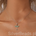 Srebrna zawieszka charms ważka pasująca do łańcuszka naszyjnika