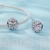 srebrny charms koralik beads kryształowe kwiaty