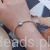 Srebrna modułowa bransoletka typu Pandora i charms korona