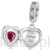 Otwierane serce ,,Forever love" srebrny charms zawieszka beads srebro 925