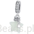 Gwiazdka świecąca w ciemności charms srebrna zawieszka beads
