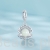Charms ze srebra próby 925 emaliowana muszla
