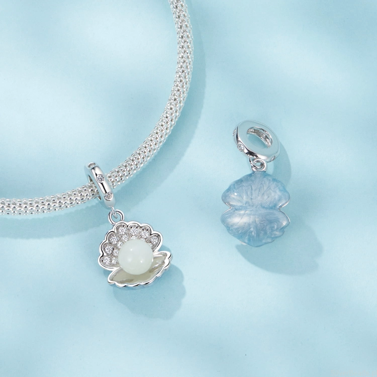 srebrny charms próba 925 Muszelka