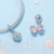 charms zawieszka ze srebra Otwierane jajko Faberge z kwiatkiem