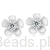 Srebrne kwiaty kolczyki sztyfty Moissanity 0,1  ct srebro 925