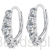 Srebrne kolczyki zatrzaski Moissanity 0,2 ct srebro 925