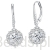 Kolczyki Moissanit 1,0 ct srebro 925 bigiel angielski