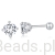 Srebrne kolczyki sztyfty Moissanity 0,5 ct srebro 925
