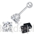 Eleganckie prezentowe pudełeczko gratis do srebrnych kolczyków z Moissanitem 0,5 ct