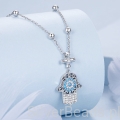 amulet naszyjnik ze srebra z ręką fatimy
