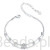 Podwójna srebrna bransoletka z Moissanitem 0,5 ct