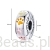 Wymiary koralika charms ze srebra próby 925 beads spinka w psie  łapki
