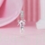 Srebrna zawieszka charms balerina