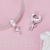 srebrny charms próba 925 klips z perłą