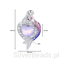 Wymiary koralika charms ze srebra próby 925 beads syrena