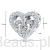 Wymiary koralika charms ze srebra próby 925 beads irys w sercu