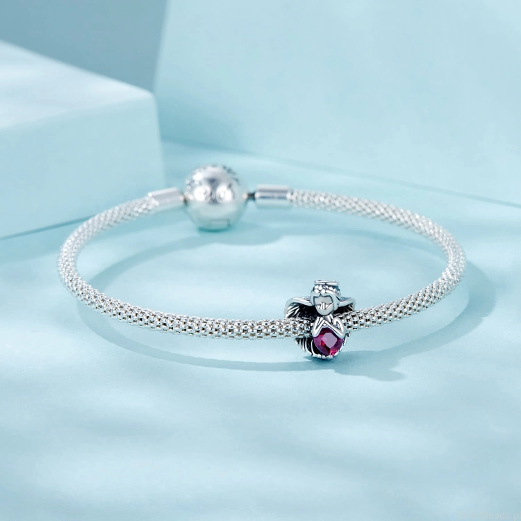 Charms srebro 925 mały aniołek koralik do bransoletki modułowej charms
